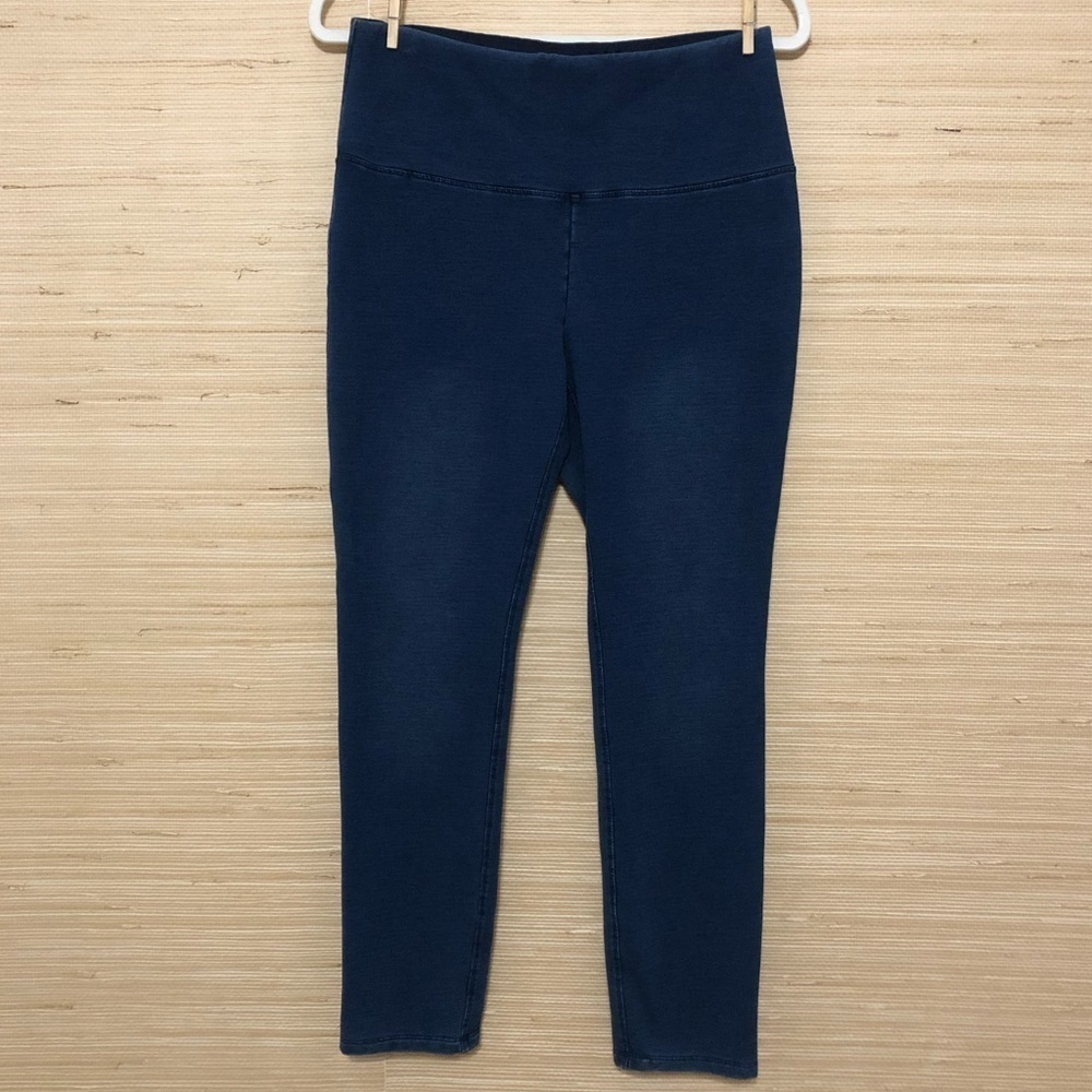 GRACE The Perfect Fit High-Waisted Blue Tummy Control Leggings Size Medium